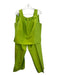 Connie Roberson Size Large Green Silk Pants Set Green / Large