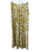 Madewell Size XS Yellow & White Linen Blend Abstract Floral Elastic Waist Skirt Yellow & White / XS