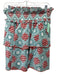Marea Size M Blue, Orange, White Cotton All Over Print Elastic Waist Skirt Blue, Orange, White / M