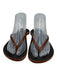 Kika NY Shoe Size 8 Black & Brown Leather Flip Flop Sandals Black & Brown / 8