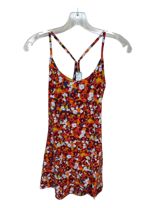 Outdoor Voices Size XS Orange, Blue, & White Nylon Blend Sleeveless Active Dress Orange, Blue, & White / XS