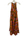 Farm Rio Size XS Purple, Orange & Green Linen & Viscose Sleeveless Dress Purple, Orange & Green / XS