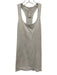 Lululemon Size 4 Gray Nylon Blend T Back Sleeveless Ribbed Top Gray / 4