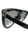Celine Black Acetate Square silhouette Gold Hardware Sunglasses Black