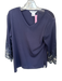 Exclusively Misook Size S Black Acrylic Mesh Sleeves Top Black / S