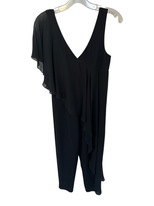 Trina By Trina Turk Size 2 Black Polyester panama Tank Jumpsuit Black / 2