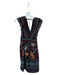 By Anthropologie Size XS Black, Maroon & blue Cotton Blend Sleeveless Dress Black, Maroon & blue / XS