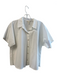 Eileen Fisher Size S/P White Cotton Short Sleeve Collared Button Up Cropped Top White / S/P