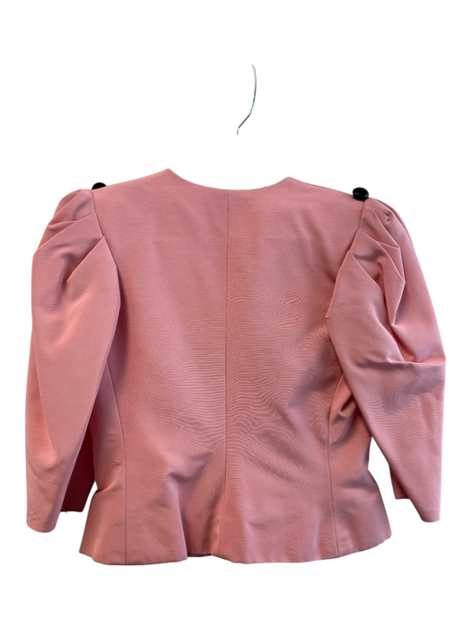 Saint Laurent Size 40 Pink No Fabric Tag Round Neck 3/4 Sleeve Button up Jacket Pink / 40