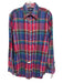 Ralph Lauren Size L Red & Multi Cotton Plaid Button Down Men's Long Sleeve Shirt Red & Multi / L