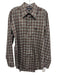 Facconable Size M Blue & Multi Cotton Plaid Button up Men's Long Sleeve Shirt Blue & Multi / M