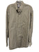 Facconable Size M Gray & Yellow Cotton Striped Button up Men's Long Sleeve Shirt Gray & Yellow / M