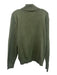 Polo Size L Olive Green Cotton Solid Quarter Zip Men's Sweater Olive Green / L