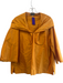 Zina Size 1 Clementine Orange Silk Long Sleeve Pockets V Neck Side Slits Top Clementine Orange / 1