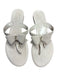 Ferragamo Shoe Size 7 Bone Rubber Bow Thong Sandals Bone / 7
