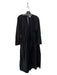 COS Size S Black Cotton Blend V Neck Long Sleeve Wide Leg Tie Waist Jumpsuit Black / S