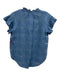 Veronica Beard Size XS Blue Cotton Blend V Neck Sleeveless Gauze Top Blue / XS