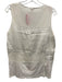 Helmut Lang Size M White Cotton Mesh Detail Sleeveless Top White / M