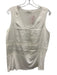 Helmut Lang Size M White Cotton Mesh Detail Sleeveless Top White / M