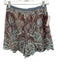 Alexis Size S Blue Poly Blend Lace Overlay Zip Back Mini Floral Skirt Blue / S