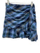 Veronica Beard Size 8 Blue Cotton Blend Plaid Stud Detail Gold Threading Skirt Blue / 8