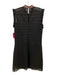Sandro Size S Black No Fabric Tag Sleeveless Keyhole Back Lace Overlay Dress Black / S