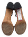 Vince Shoe Size 7.5 Black Leather open toe Ankle Buckle Block Heel Sandals Black / 7.5