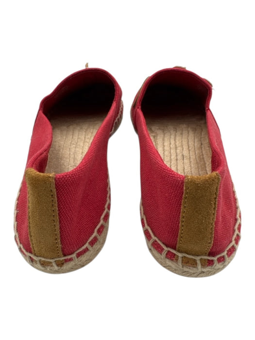 Tory Burch Shoe Size 6.5 Red & Multi Canvas Cap Toe Flat Espadrille Shoes Red & Multi / 6.5