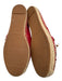 Tory Burch Shoe Size 6.5 Red & Multi Canvas Cap Toe Flat Espadrille Shoes Red & Multi / 6.5