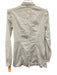 Burberry Size 36 Off White Cotton Blend Button Front Ruffles High Collar Top Off White / 36