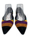 Alice + Olivia Shoe Size 37 Blue, Yellow & Multi Leather Suede Pointed Toe Shoes Blue, Yellow & Multi / 37