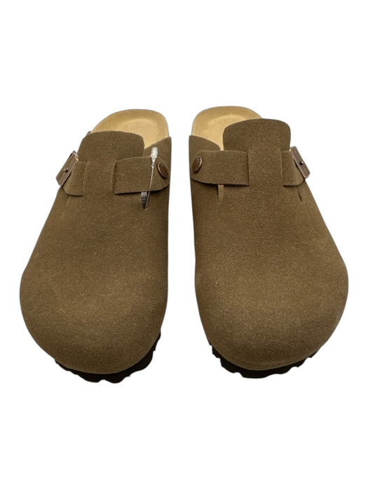 Birkenstock Shoe Size 37 Brown Leather Slip On Adjustable Round Almond Toe Shoes Brown / 37