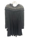 Stella McCartney Size M Black Acetate Silver Grommet Detail Lace Dress Black / M