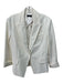 Theory Size 12 Ivory White cotton & polyamide Blazer Faux Pockets Jacket Ivory White / 12