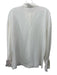Escada Size 36 White Silk Collar Semi Sheer Long Sleeve Button up Top White / 36