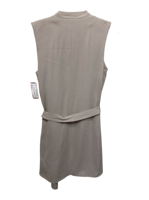 Babaton Size XS Taupe Beige Triacetate Blend Draped Front Layered Midi Vest Taupe Beige / XS