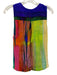 Amanda Uprichard Size P Multi Silk V Neck Sleeveless Printed Top Multi / P