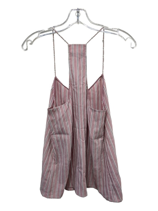 Tibi Size XS/S Pink & Multi Missing Fabric Sleeveless Striped Top Pink & Multi / XS/S
