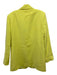 Tibi Size XS Yellow Viscose 1 Button Blazer Jacket Yellow / XS