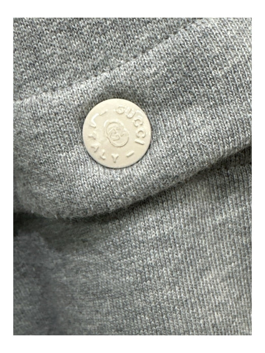 Gucci Size L Gray Cotton Blend Mushrooms Hoodie Men's Jacket L