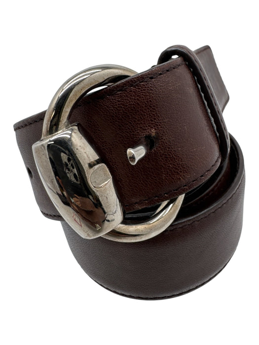Gucci AS IS Brown Leather Men's Belt Brown