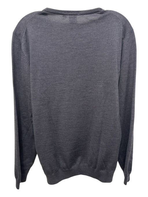Boss Hugo Boss Size XL Gray Wool V Neck Men's Sweater Gray / XL