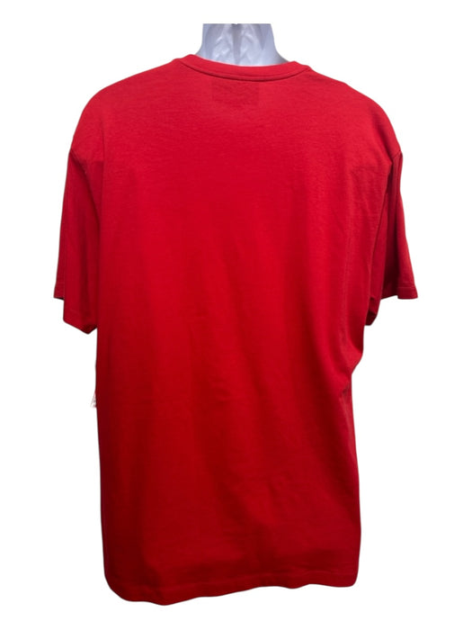 Gucci Size L Red, Black, White Cotton Graphic Men's Short Sleeve Red, Black, White / L