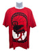 Gucci Size L Red, Black, White Cotton Graphic Men's Short Sleeve Red, Black, White / L