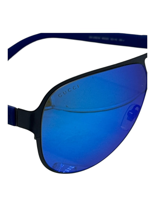 Gucci Black & Neon Plastic Men's Sunglasses Black & Neon