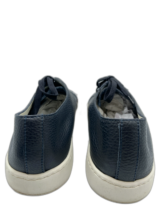 Santoni Shoe Size 11.5 Navy Leather Pebbled Sneaker Men's Shoes Navy / 11.5