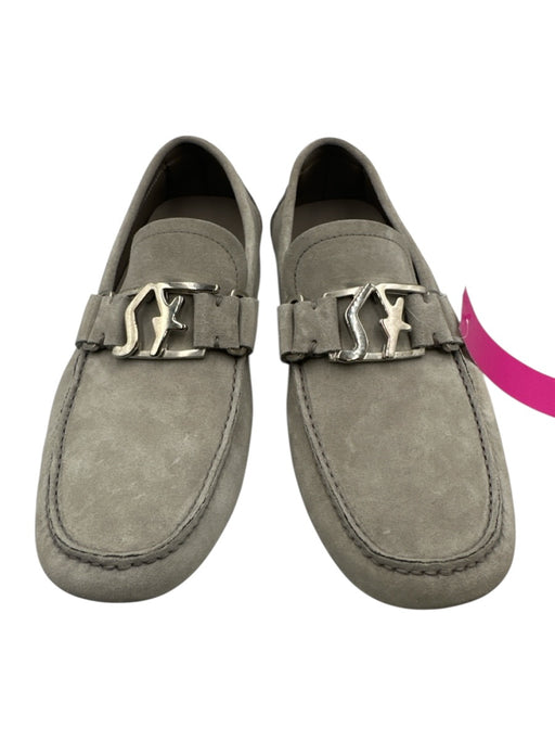 Ferragamo Shoe Size 8 Gray Suede Solid Driver Men's Shoes Gray / 8