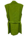 Zara Size Small Light Green Viscose Double Breast Flap Pockets Lapel Vest Light Green / Small