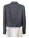 Chanel Size 34 Navy & Cream Silk & Wool Long Sleeve Pin Stripe Pockets Jacket Navy & Cream / 34