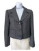 Chanel Size 34 Navy & Cream Silk & Wool Long Sleeve Pin Stripe Pockets Jacket Navy & Cream / 34